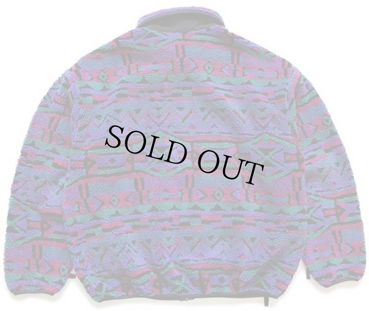 画像2: 90s USA製 Columbiaコロンビア 総柄 ライナー パイル フリースジャケット W-L (2)