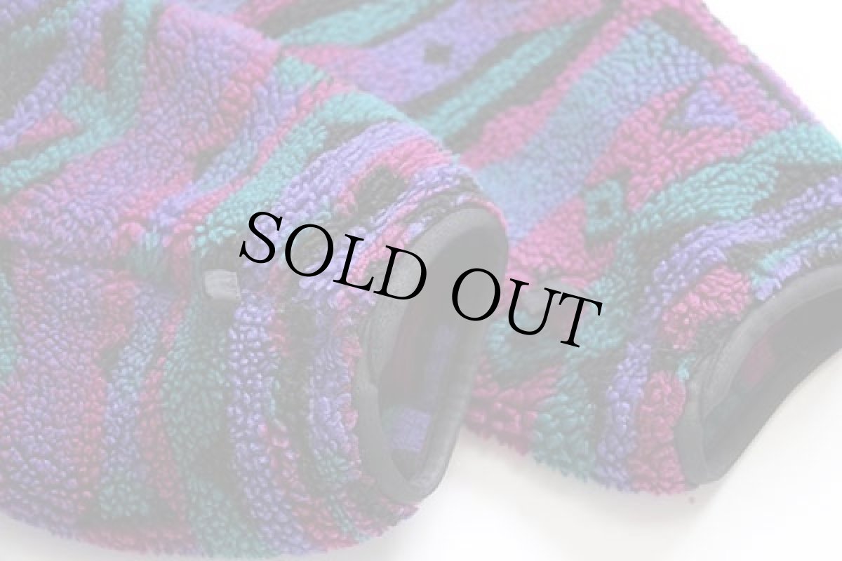 画像6: 90s USA製 Columbiaコロンビア 総柄 ライナー パイル フリースジャケット W-L (6)