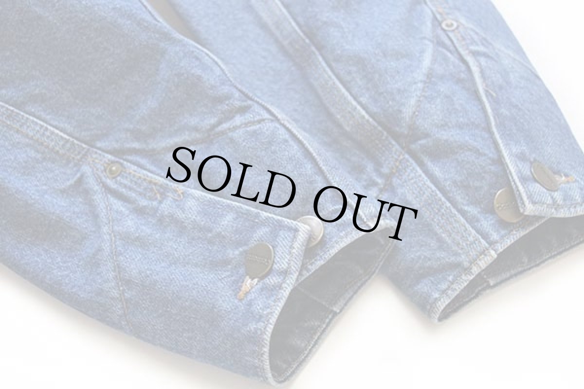 画像6: 00s USA製 carharttカーハート ブランケットライナー デニム チョアコート カバーオール S (6)