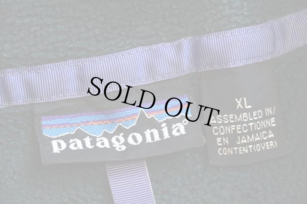 画像4: 90s patagoniaパタゴニア フリース スナップT 深緑 XL (4)