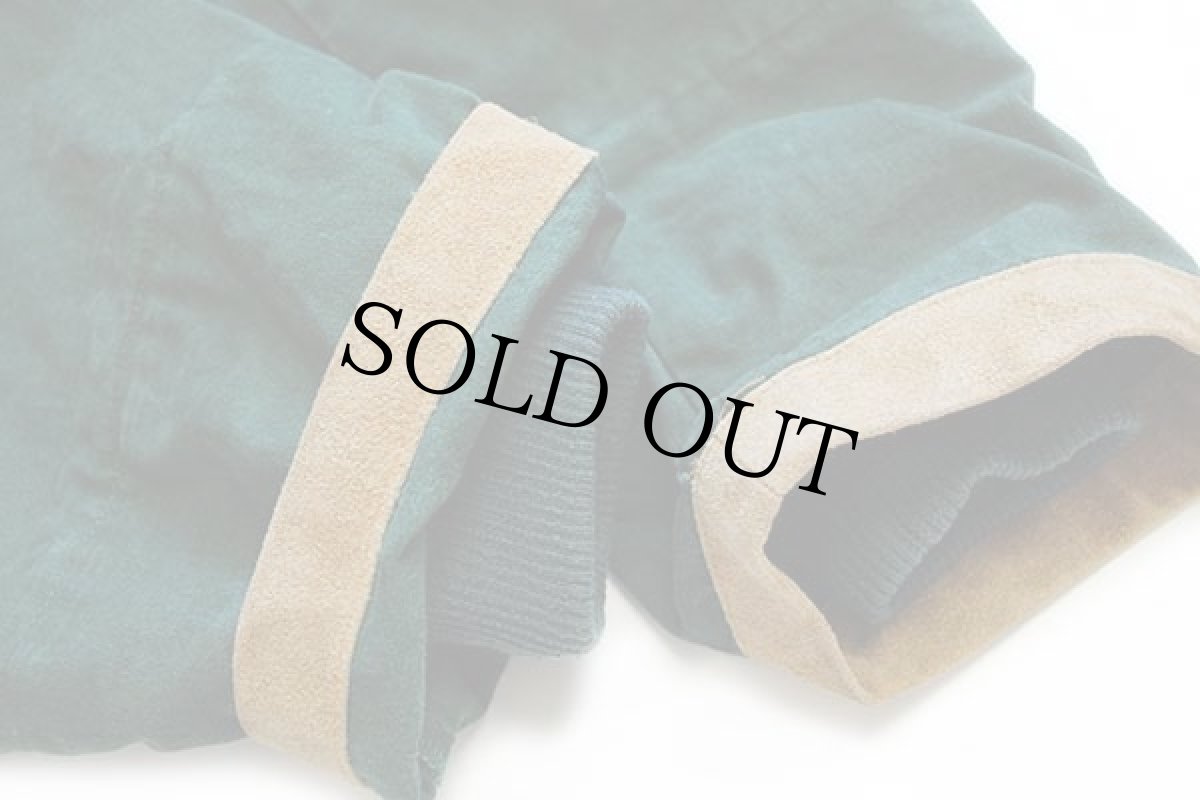 画像7: RAYBEST タータンチェック ウールライナー付き コットン キャンバス フィールドコート 緑 L★ファイヤーマン (7)