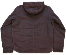 画像2: 10 patagoniaパタゴニア フリースライナー オーガニックコットン ラインド キャンバス フーディー 小豆色 S (2)