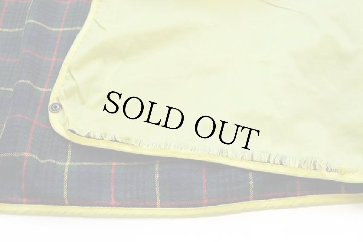 画像6: RAYBEST タータンチェック ウールライナー付き コットン キャンバス フィールドコート 緑 L★ファイヤーマン (6)