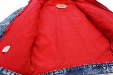 画像9: 80s USA製 Levi'sリーバイス 57526 スウェット ジップパーカーライナー ケミカルウォッシュ デニムジャケット 4ポケット ボーイズL★アシッド (9)