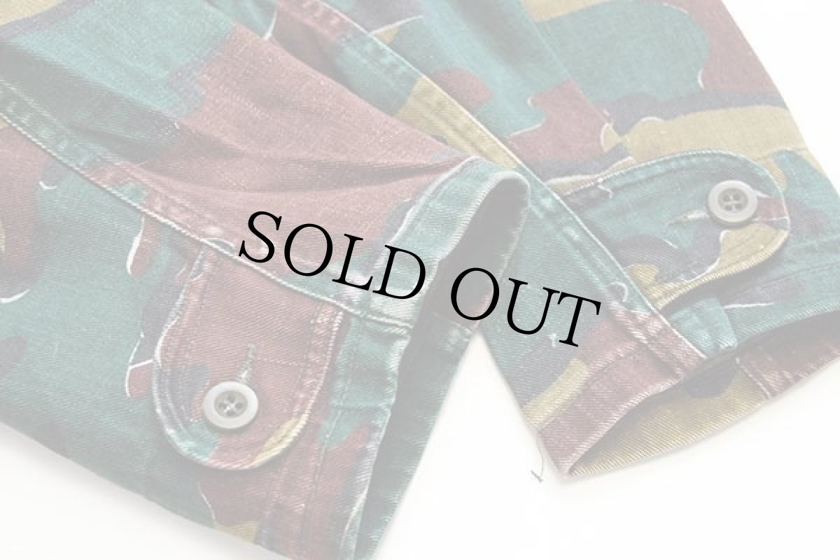 画像5: 70s ベルギー軍 ジグソーカモ ハーフジップ デニソンスモック プルオーバー ジャケット (5)