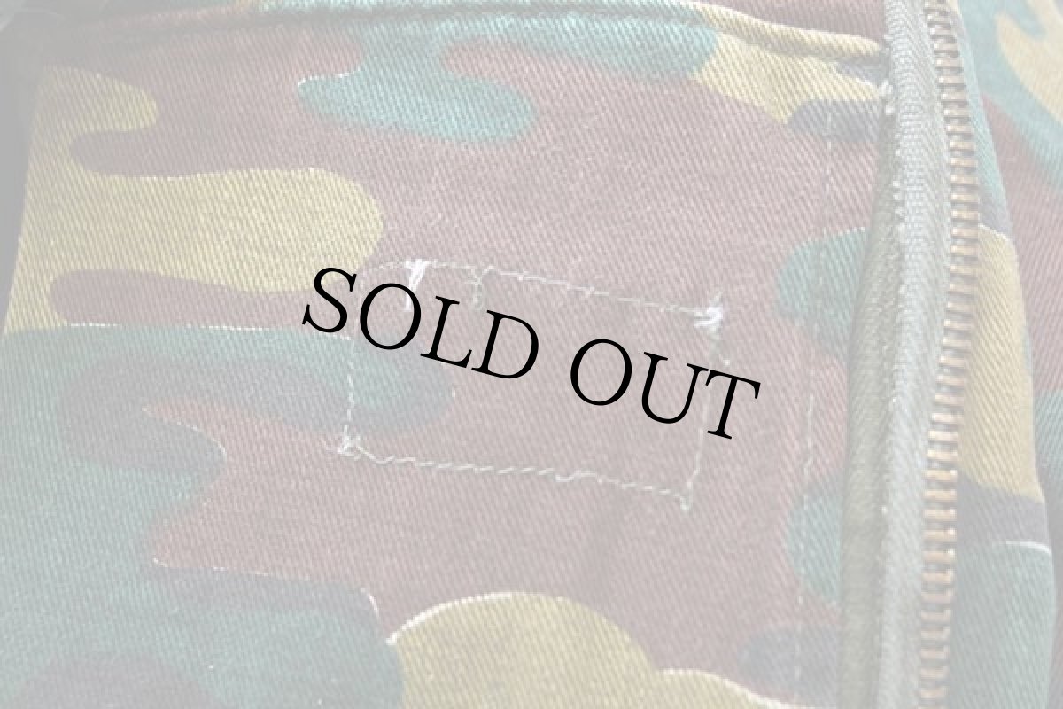 画像6: 70s ベルギー軍 ジグソーカモ ハーフジップ デニソンスモック プルオーバー ジャケット (6)