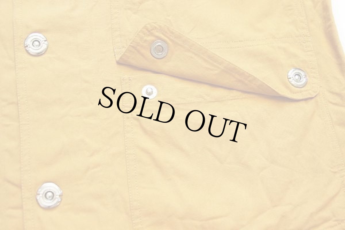 画像6: 90s GECO GEAR コットン キャンバス ファイヤーマンタイプ フィールドコート 濃黄 L★ジャケット (6)