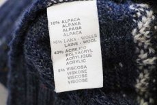 画像4: 90s イタリア製 MONTE CARLO 編み柄 ネップ入り アルパカ×ウール×アクリルニット セーター 50 (4)