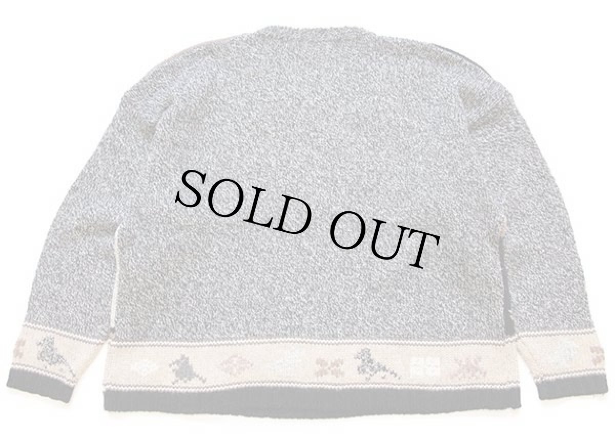 画像2: 90s EddieBauerエディーバウアー パネル切り替え ウールニット セーター L (2)