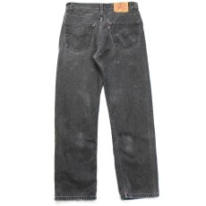 画像3: 00s カナダ製 Levi'sリーバイス 505 ブラック デニムパンツ フェード w33 L30★SDP2214 (3)