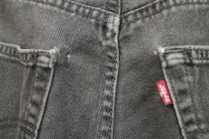 画像8: 00s カナダ製 Levi'sリーバイス 505 ブラック デニムパンツ フェード w33 L30★SDP2214 (8)