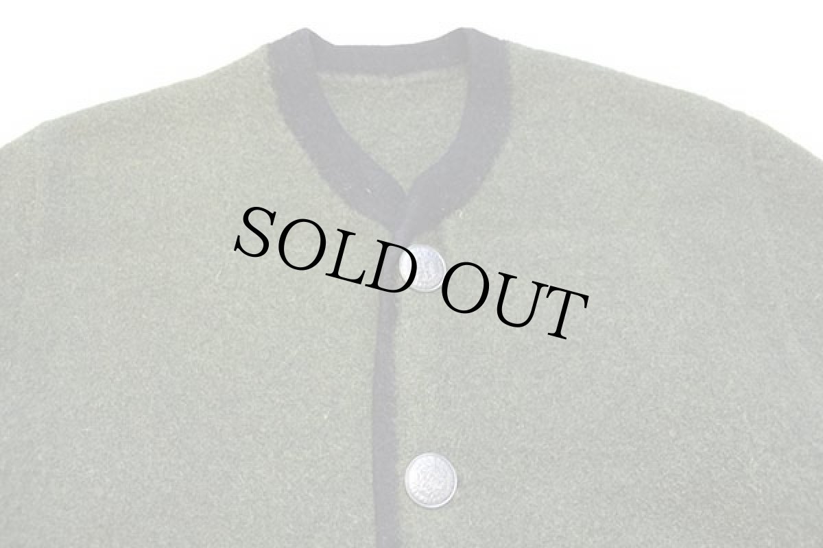 画像3: 70s Orig Dachstein スタンドカラー チロリアン ボイルドウール ジャケット 深緑 (3)