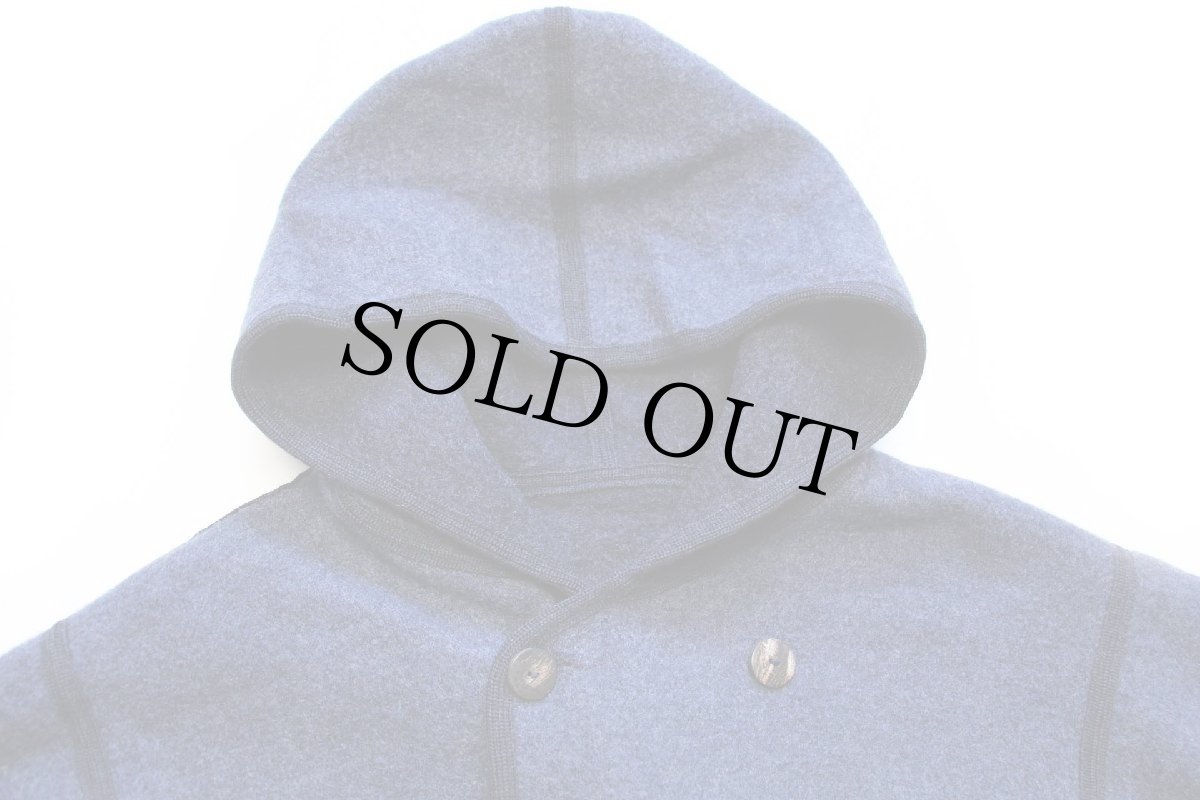 画像9: オーストリア製 GIESSWEIN ダブルブレスト リバーシブル チロリアン ボイルドウール パーカー 紺×薄紺 36 (9)