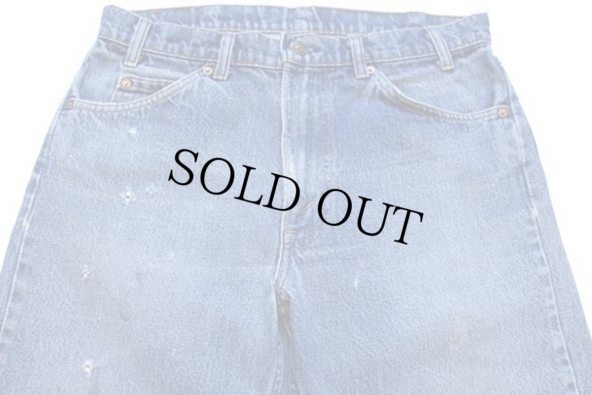 画像4: 80s USA製 Levi'sリーバイス 505 ダメージ デニムパンツ w35 L32★124 (4)