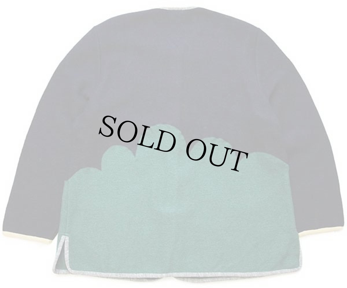 画像2: オーストリア製 GEIGER フラワー てんとう虫 刺繍 アート ノーカラー チロリアン ボイルドウール ジャケット 40 (2)