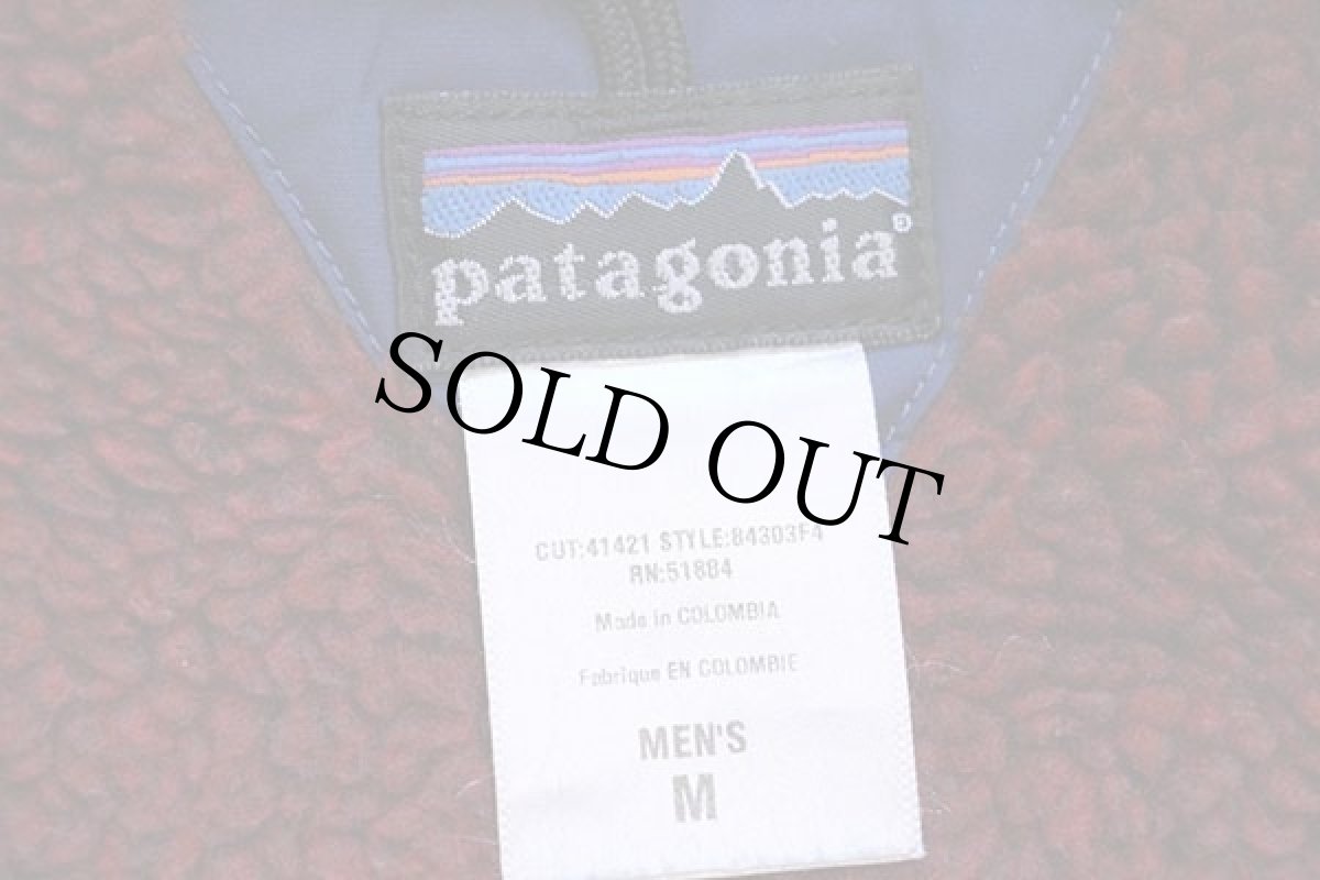 画像4: 00s patagoniaパタゴニア パイル フリースライナー ナイロン インファーノジャケット 紺 M (4)