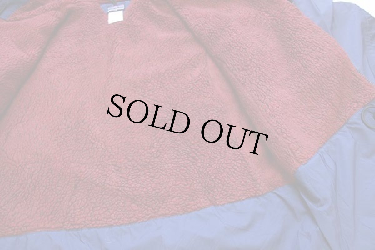 画像5: 00s patagoniaパタゴニア パイル フリースライナー ナイロン インファーノジャケット 紺 M (5)