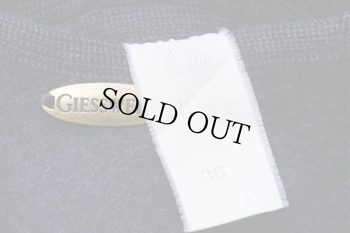 画像5: オーストリア製 GIESSWEIN ダブルブレスト リバーシブル チロリアン ボイルドウール パーカー 紺×薄紺 36 (5)