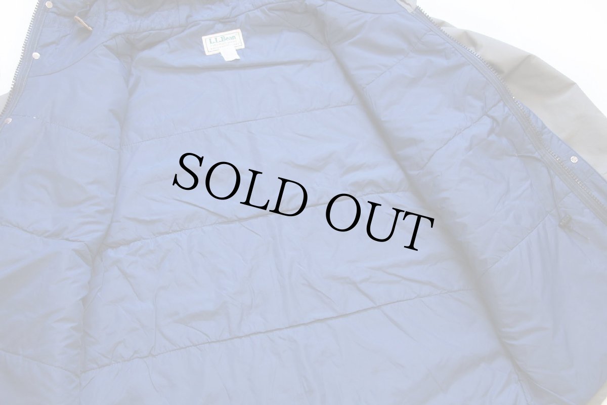 画像5: 80s USA製 L.L.Bean BAXTER STATE PARKA 中綿入り ナイロン マウンテンパーカー グレー L (5)