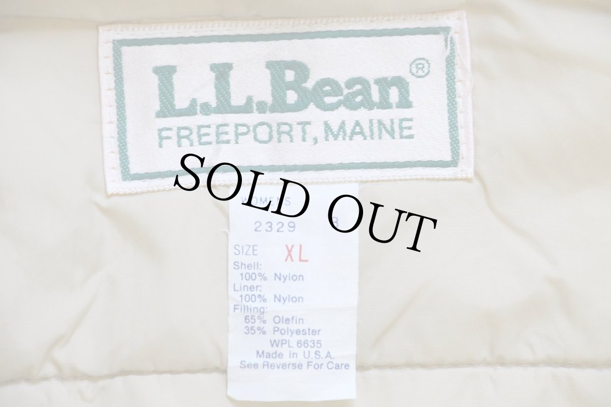 画像4: 80s USA製 L.L.Bean 中綿入り ナイロン マウンテンパーカー バーガンディ W-XL (4)
