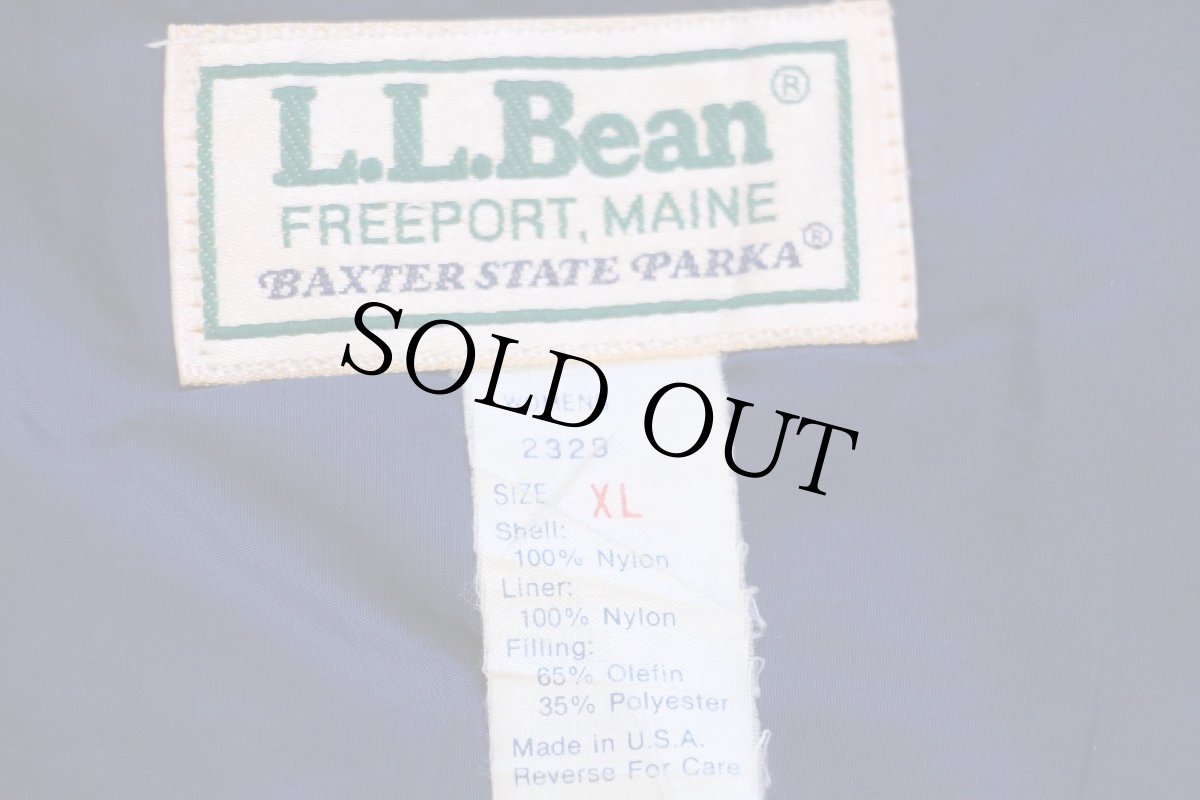 画像4: 80s USA製 L.L.Bean BAXTER STATE PARKA 中綿入り ナイロン マウンテンパーカー ホワイト W-XL (4)