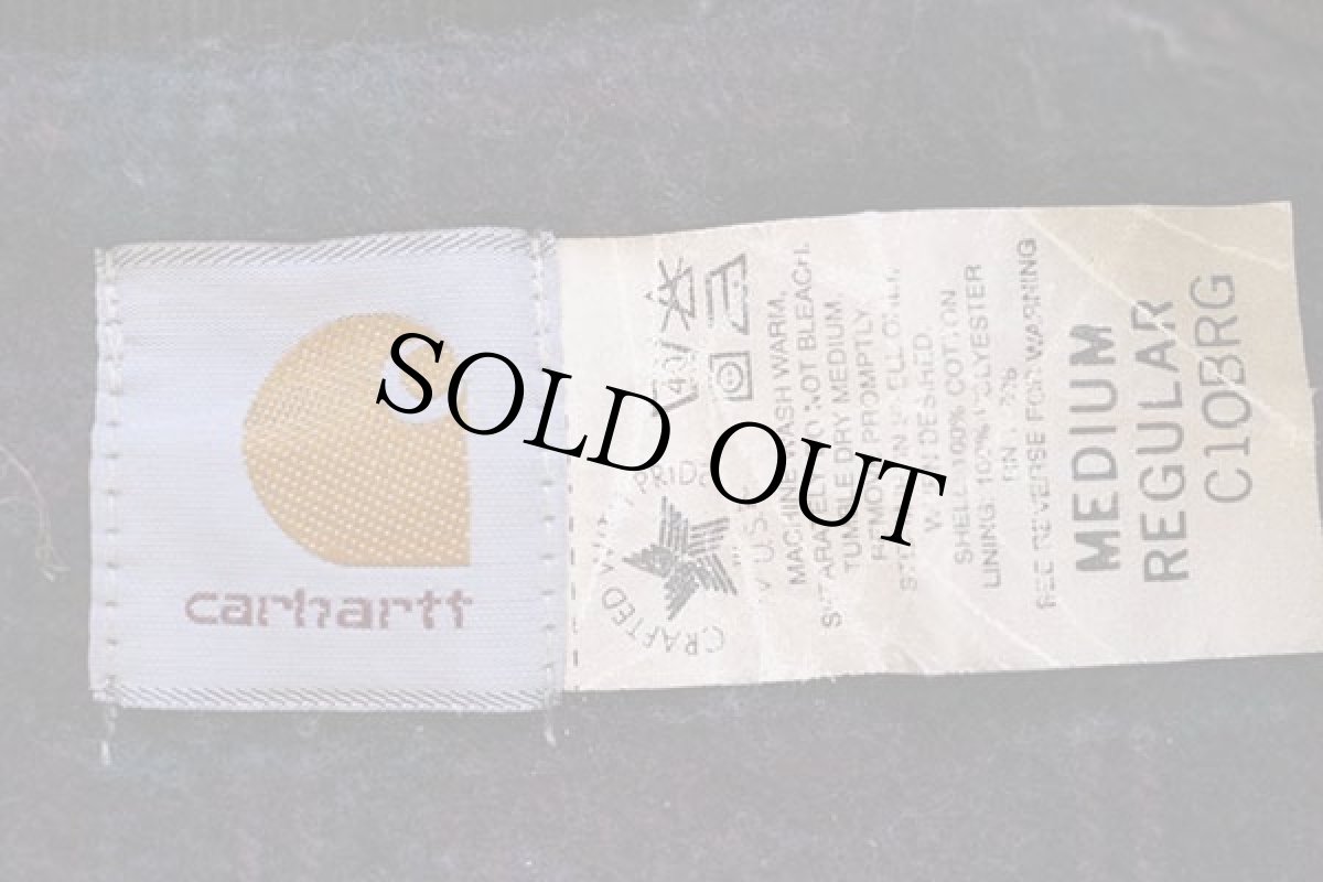 画像4: 80s USA製 carharttカーハート ブランケットライナー ダック地 マウンテンコート バーガンディ M-R (4)