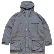 画像1: 80s USA製 L.L.Bean BAXTER STATE PARKA 中綿入り ナイロン マウンテンパーカー グレー L (1)