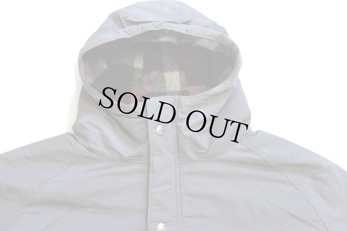 画像3: 80s USA製 L.L.Bean BAXTER STATE PARKA チェック ウールライナー マウンテンパーカー グレー L (3)