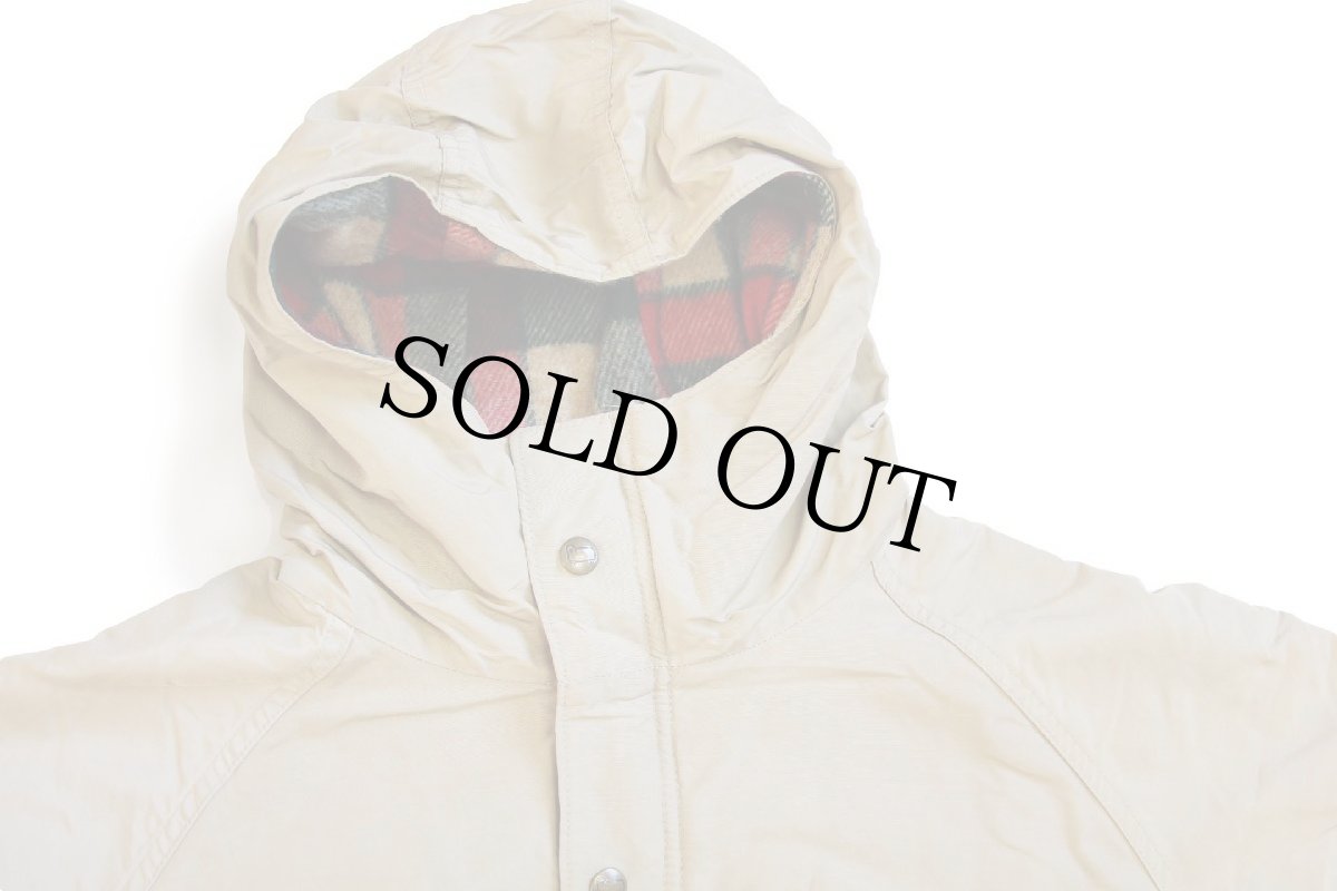 画像3: 70s USA製 Woolrichウールリッチ チェック ウールライナー マウンテンパーカー タン W-M (3)