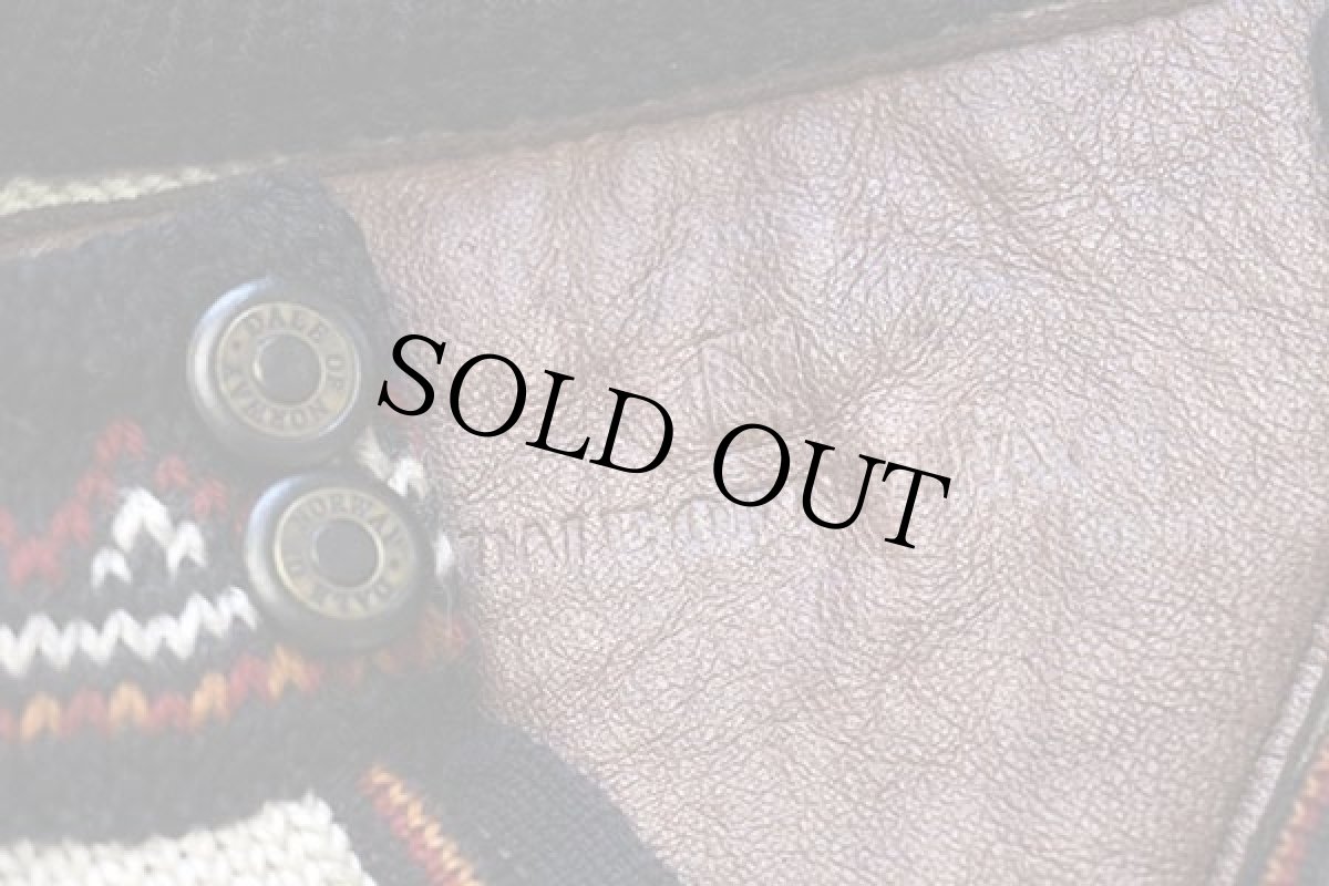 画像5: 00s ノルウェー製 DALE OF NORWAY 雪柄 ノルディック柄 ハーフジップ ウールニット セーター L (5)