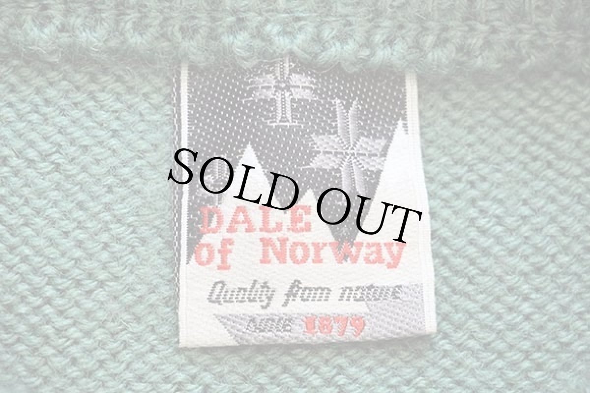 画像4: 90s ノルウェー製 DALE OF NORWAY 雪柄 鹿柄 ノルディック柄 ウールニット セーター 緑 M (4)