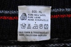画像5: 90s ノルウェー製 DALE OF NORWAY ノルディック柄 ヘンリーネック ウールニット セーター XL (5)