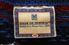 画像4: 00s ノルウェー製 DALE OF NORWAY ノルディック柄 ハーフジップ ウールニット セーター M (4)