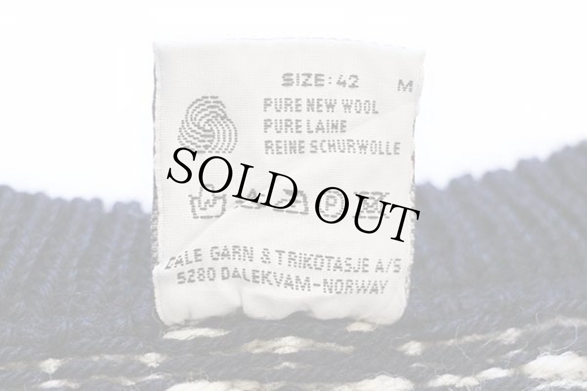 画像5: 90s ノルウェー製 DALE OF NORWAY ノルディック柄 チロリアンテープ ウールニット カーディガン M 42 (5)