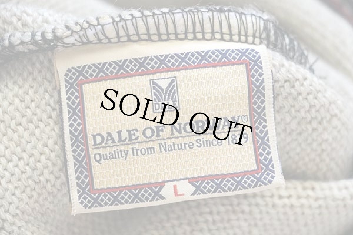 画像4: 00s ノルウェー製 DALE OF NORWAY 雪柄 ノルディック柄 ハーフジップ ウールニット セーター L (4)