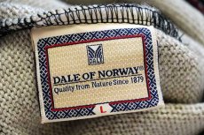 画像4: 00s ノルウェー製 DALE OF NORWAY 雪柄 ノルディック柄 ハーフジップ ウールニット セーター L (4)