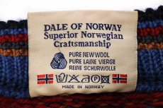 画像5: 00s ノルウェー製 DALE OF NORWAY ノルディック柄 ハーフジップ ウールニット セーター M (5)