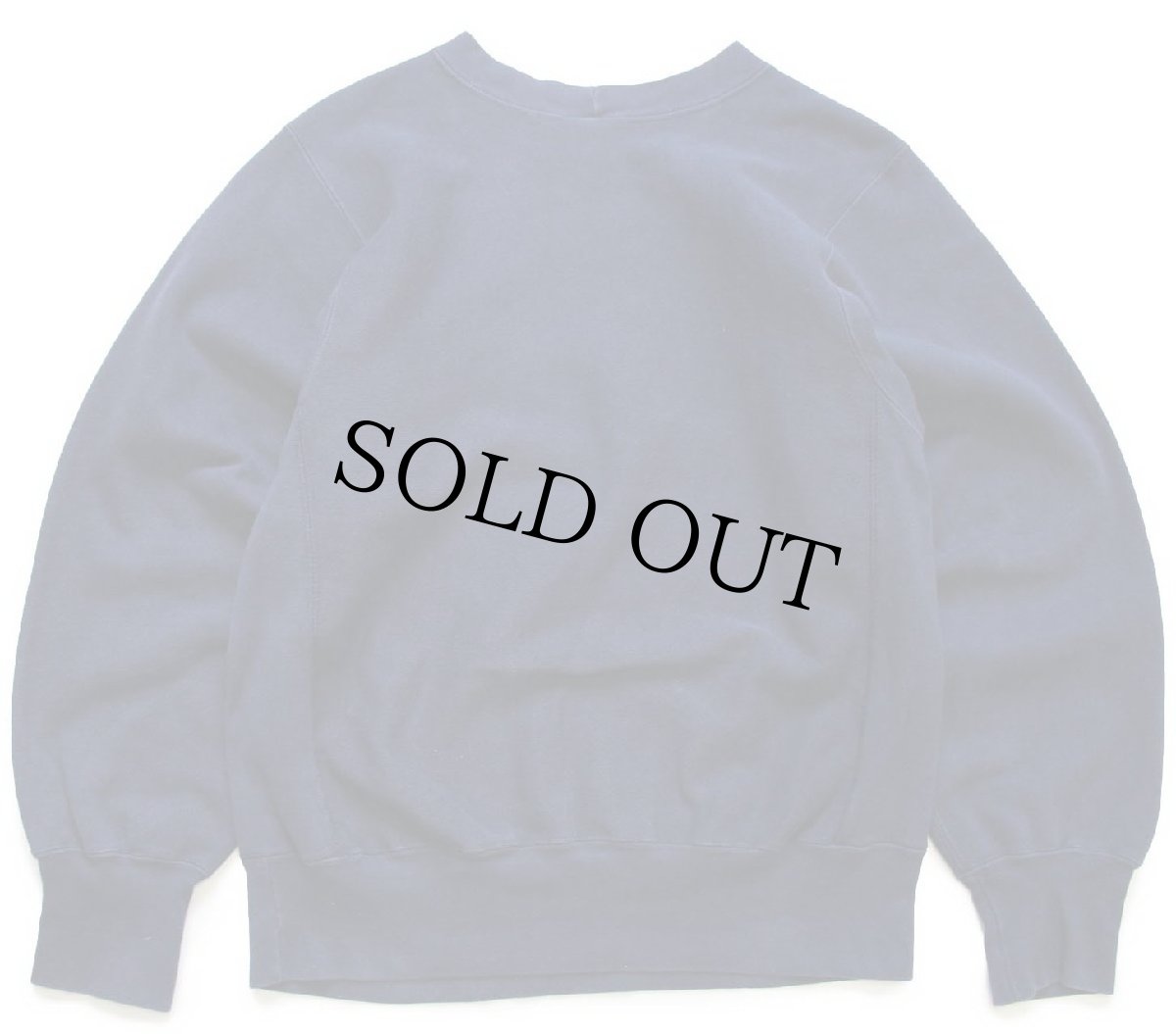 画像2: 90s USA製 Championチャンピオン スクリプト ビッグロゴ ひび割れプリント 目あり リバースウィーブ スウェット 紺 M (2)