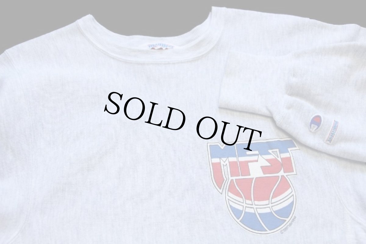 画像3: 90s メキシコ製 Championチャンピオン manifest MFST リバースウィーブ スウェット 杢グレー M (3)