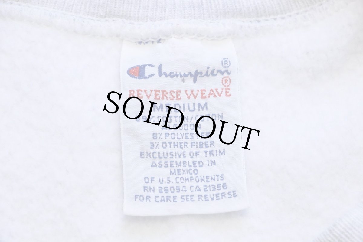 画像4: 90s メキシコ製 Championチャンピオン COLUMBIA UNIVERSITY 両面プリント リバースウィーブ スウェット 杢グレー M (4)