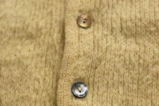画像5: 60s ETON 無地 アクリル×モヘヤニット カーディガン 薄黄 24 (5)