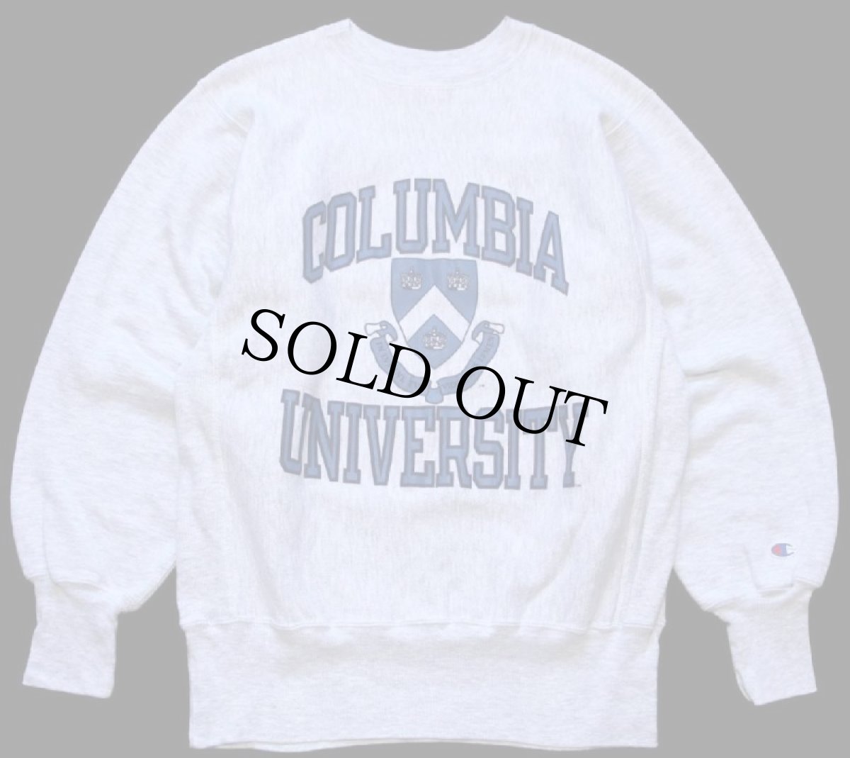 画像2: 90s メキシコ製 Championチャンピオン COLUMBIA UNIVERSITY 両面プリント リバースウィーブ スウェット 杢グレー M (2)