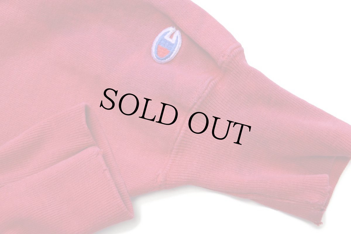 画像5: 90s USA製 Championチャンピオン Grand Hotel MACKINAC ISLAND ひび割れプリント リバースウィーブ スウェット 赤 XL (5)