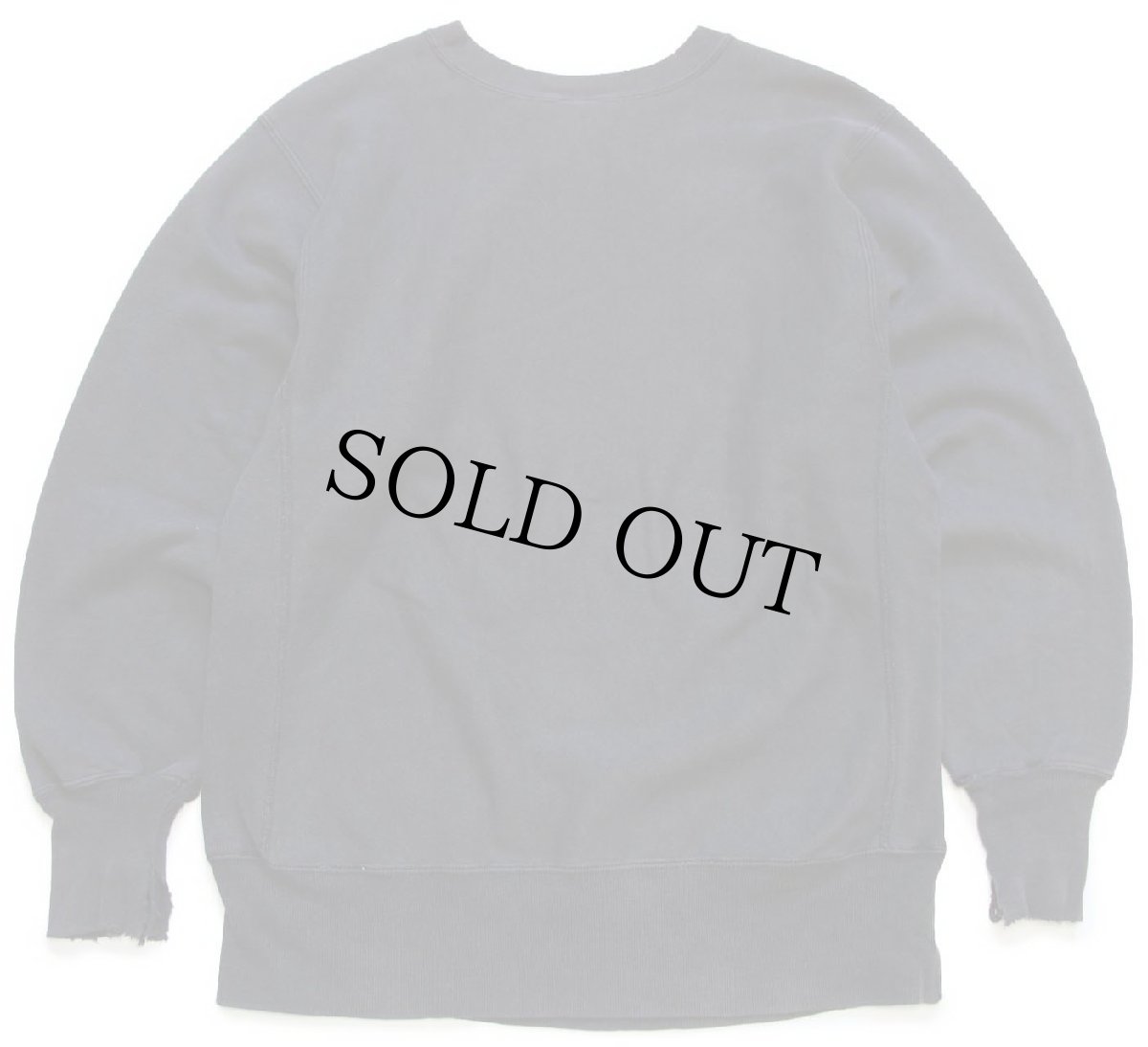 画像2: 90s USA製 Championチャンピオン ワンポイント リバースウィーブ スウェット ボロ 黒 フェード L (2)