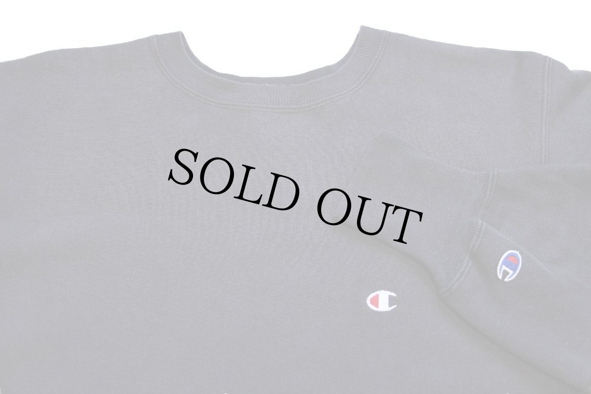 画像3: 90s USA製 Championチャンピオン ワンポイント リバースウィーブ スウェット 黒 フェード L (3)