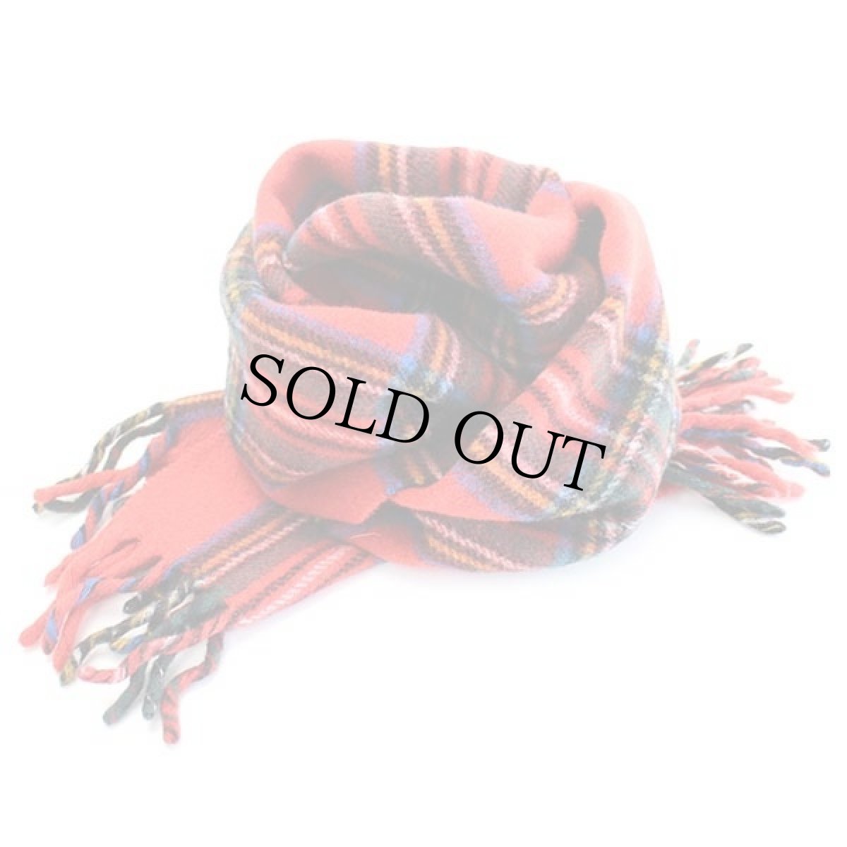 画像2: Henry Cotton's タータンチェック ウール マフラー (2)