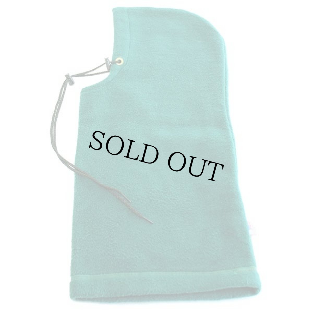 画像2: 80s USA製 UNKNOWN 無地 フリース フードウォーマー 緑★ネックウォーマー フェイスウォーマー バラクラバ (2)