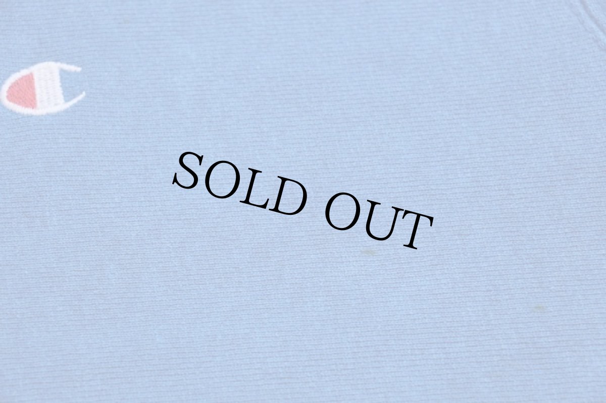 画像5: 90s USA製 Championチャンピオン ワンポイント リバースウィーブ スウェット 青 XL★152 (5)