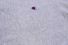 画像7: 90s USA製 Championチャンピオン ワンポイント リバースウィーブ スウェット ボロ 杢グレー M (7)