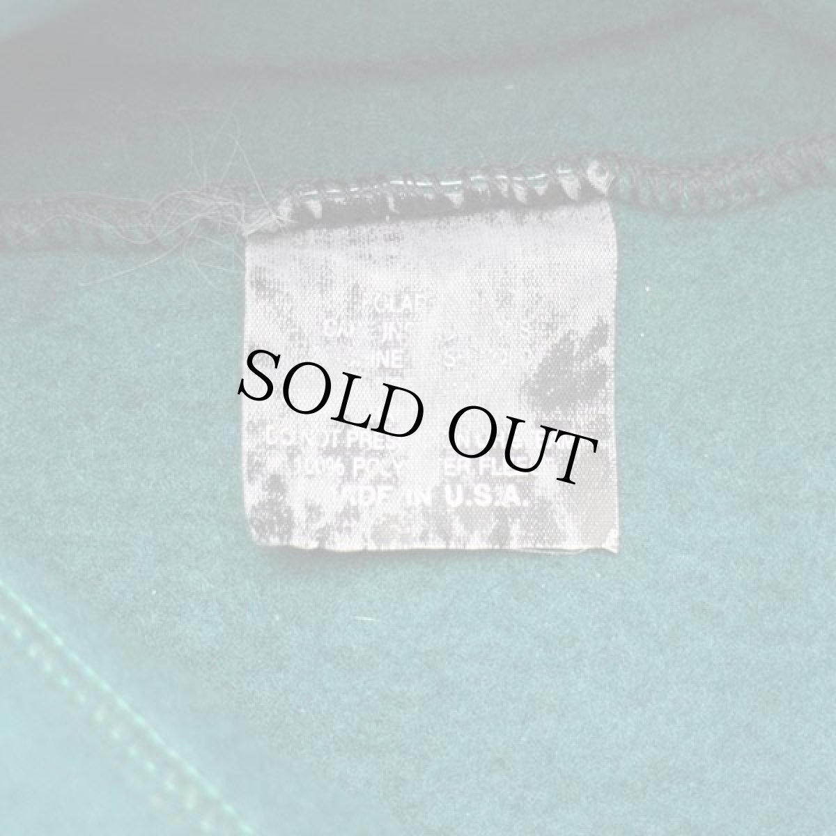 画像4: 80s USA製 UNKNOWN 無地 フリース フードウォーマー 緑★ネックウォーマー フェイスウォーマー バラクラバ (4)